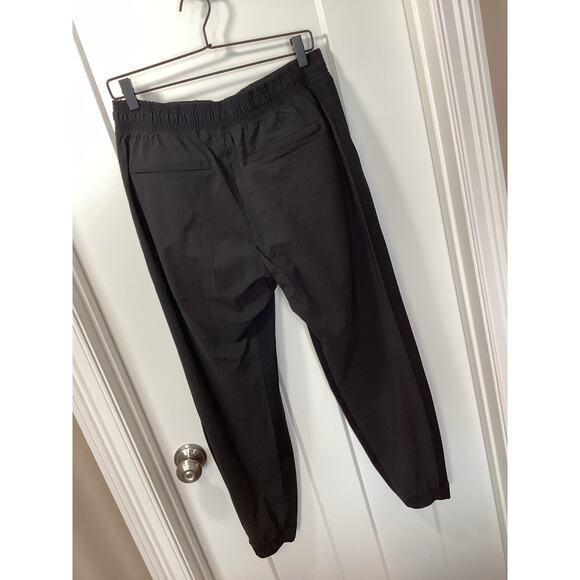 Athleta Women's Textured Brooklyn Joggers Pants Running Athleisure Black Size 8 - Picture 6 of 12